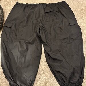 4x plus size women’s black cargo pants